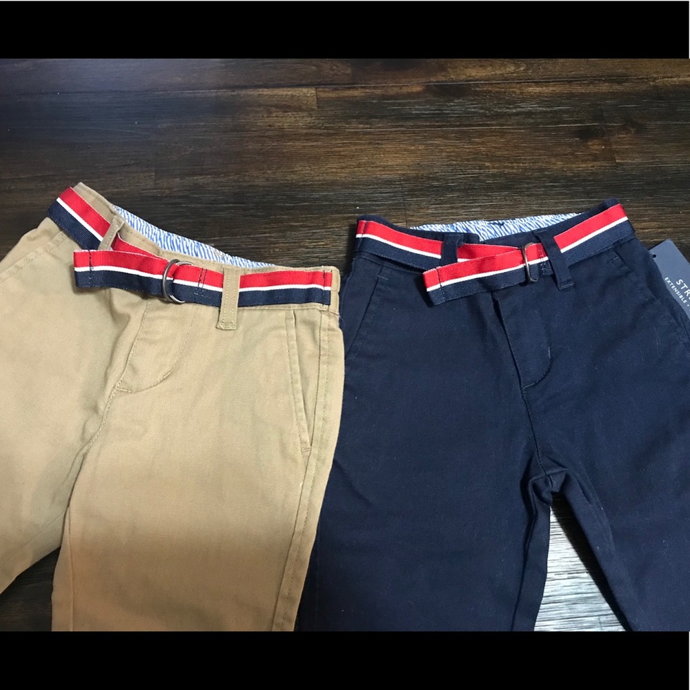 Tommy Hilfiger Navy and Tan Dress Pants